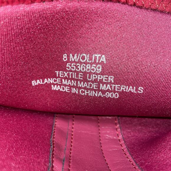 Impo Stretch Olita Scarlet Red Faux Suede Riding Boots Size 8M 4” Heel Zipper - Picture 7 of 10